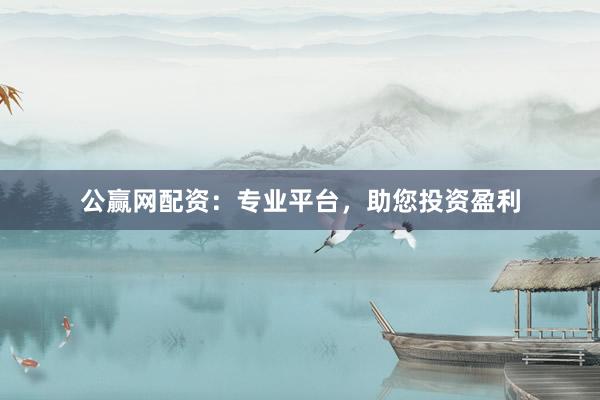 公赢网配资：专业平台，助您投资盈利
